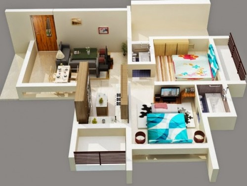 Denah Desain Interior Apartemen (7)