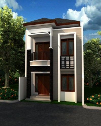 Desain Rumah Minimalis Modern 2 Lantai (1)