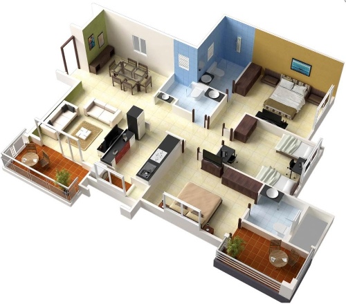 Model Rumah Minimalis 1 Lantai 3 kamar (8)