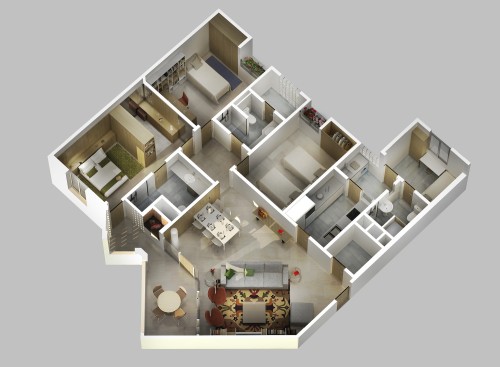Model Rumah Minimalis 1 Lantai 3 kamar (7)