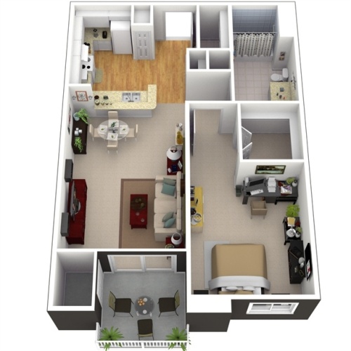 Denah Desain Interior Apartemen (5)