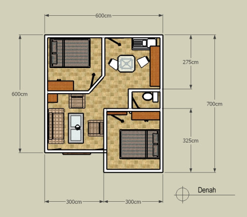 denah rumah minimalis type 36 (5)