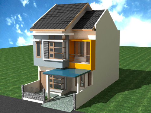 Desain Rumah Minimalis Modern 2 Lantai (3)