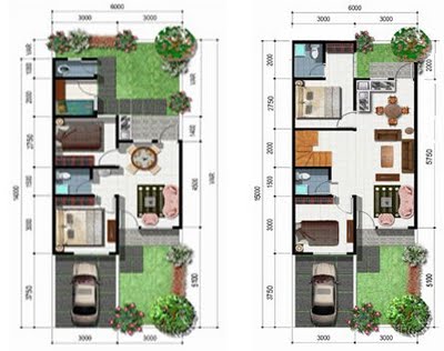desain rumah minimalis 2 lantai type 36 