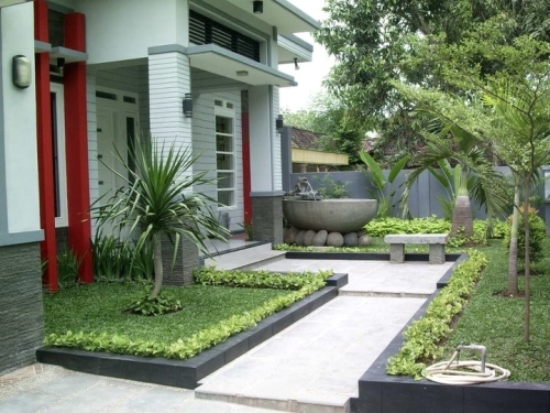 Taman rumah minimalis modern (7)