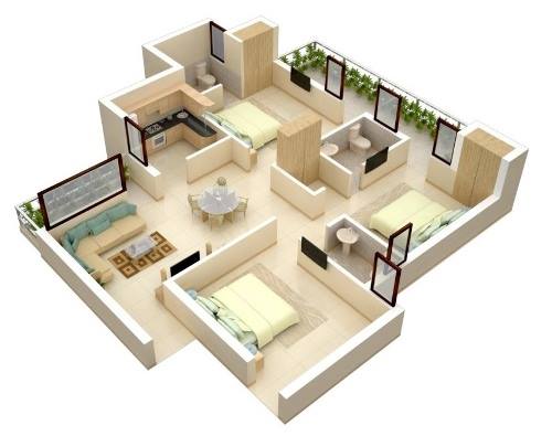denah rumah 3 kamar minimalis (4)