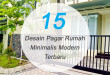 15 Desain Pagar Minimalis Modern Terbaru